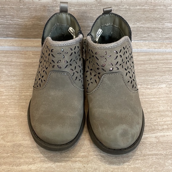 OSHKOSH B’GOSH Toddler Size 7 UEC Gray booties zip up boots ankle used - Picture 5 of 13